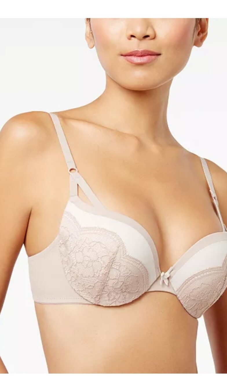 Maidenform Love the Lift Push Up Underwire Bra Evening Blush with Cream 36C